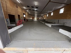 le béton est coulé